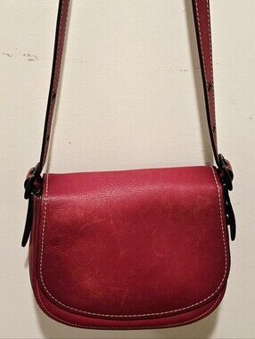 COACH Women’s Red Leather Crossbody Bag